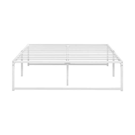 White Metal Double Size Bed Frame Base - Buy Online at Bargain Bay Australia