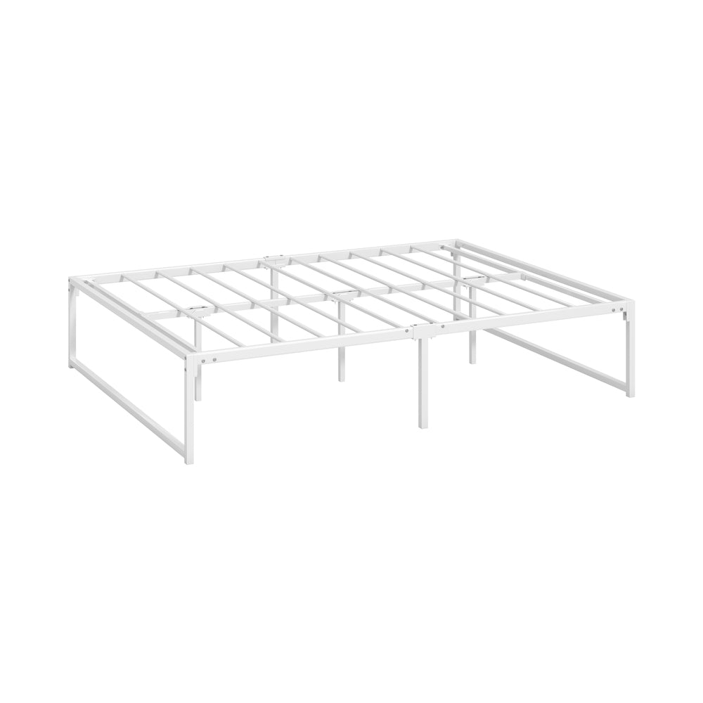 White Metal Double Size Bed Frame Base - Buy Online at Bargain Bay Australia
