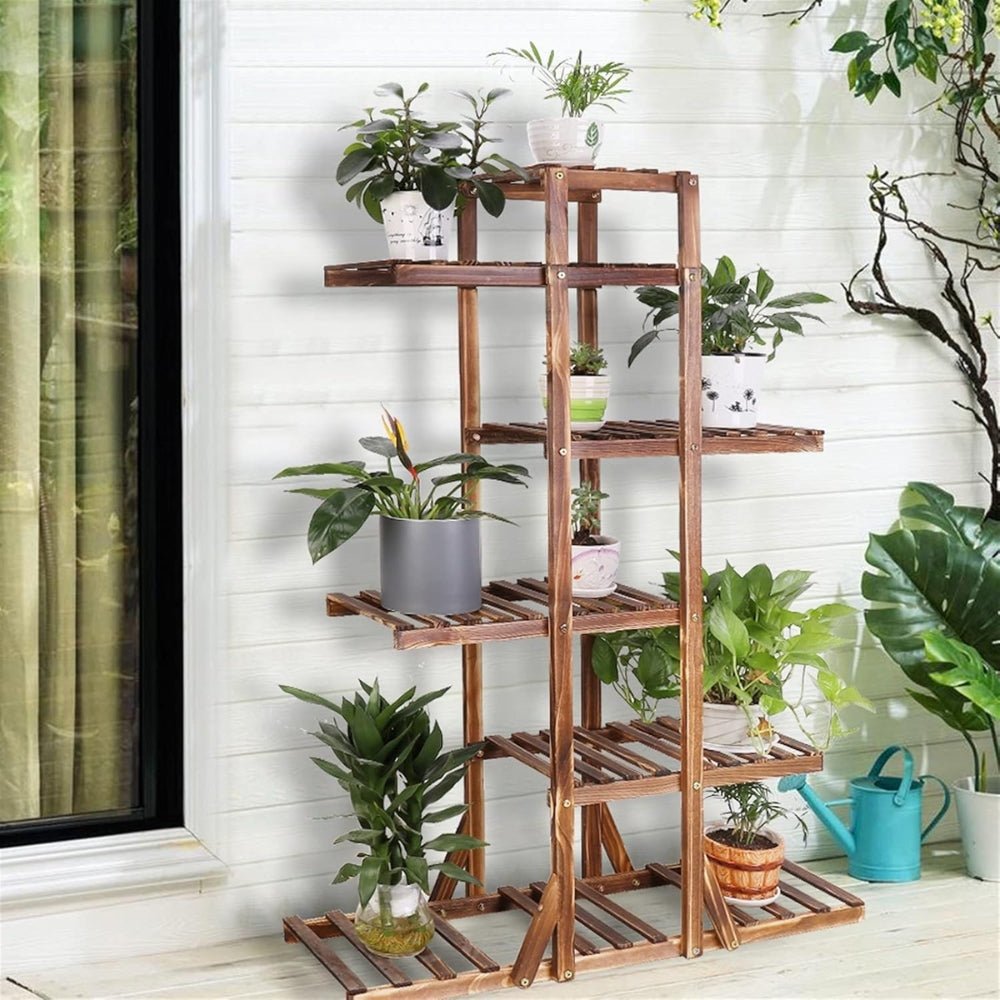 Wood Plant Display Shelf Stand Flower Pot Storage Rack Holder - Buy Online at Bargain Bay Australia