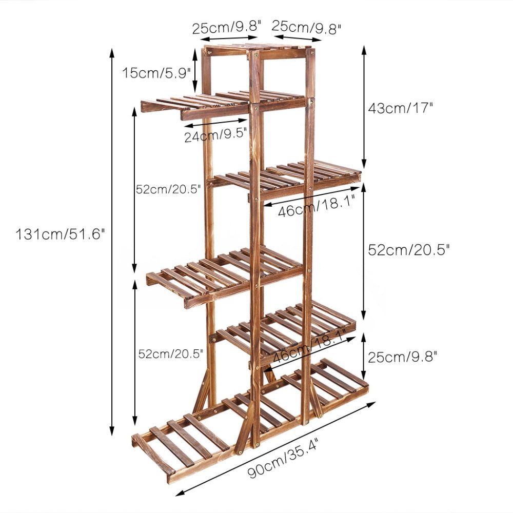 Wood Plant Display Shelf Stand Flower Pot Storage Rack Holder - Buy Online at Bargain Bay Australia