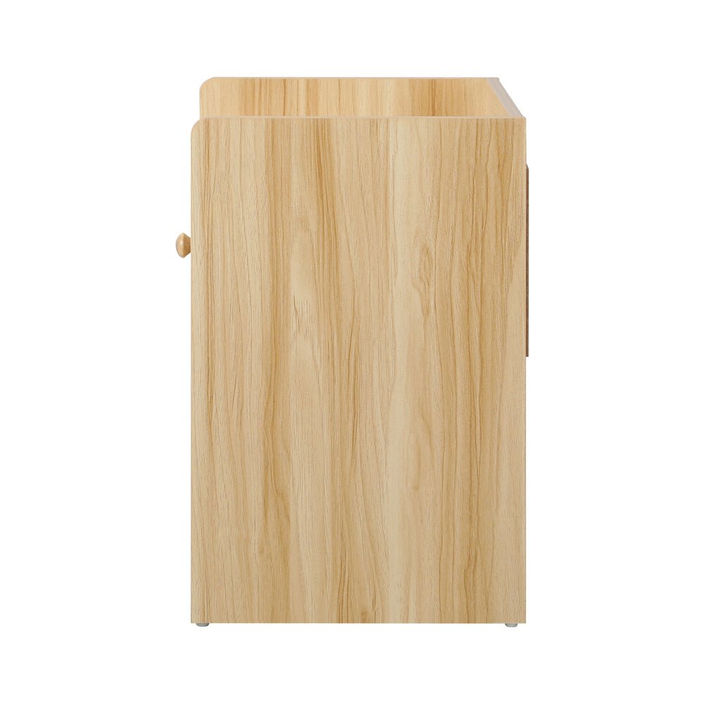 Wooden Bedside Table with Drawer and Storage Space - Buy Online at Bargain Bay Australia