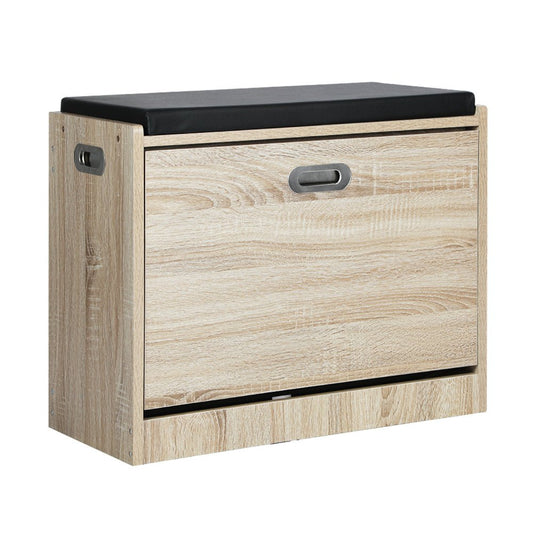 Wooden Shoe Storage Bench with PU Seat - Buy Online at Bargain Bay Australia