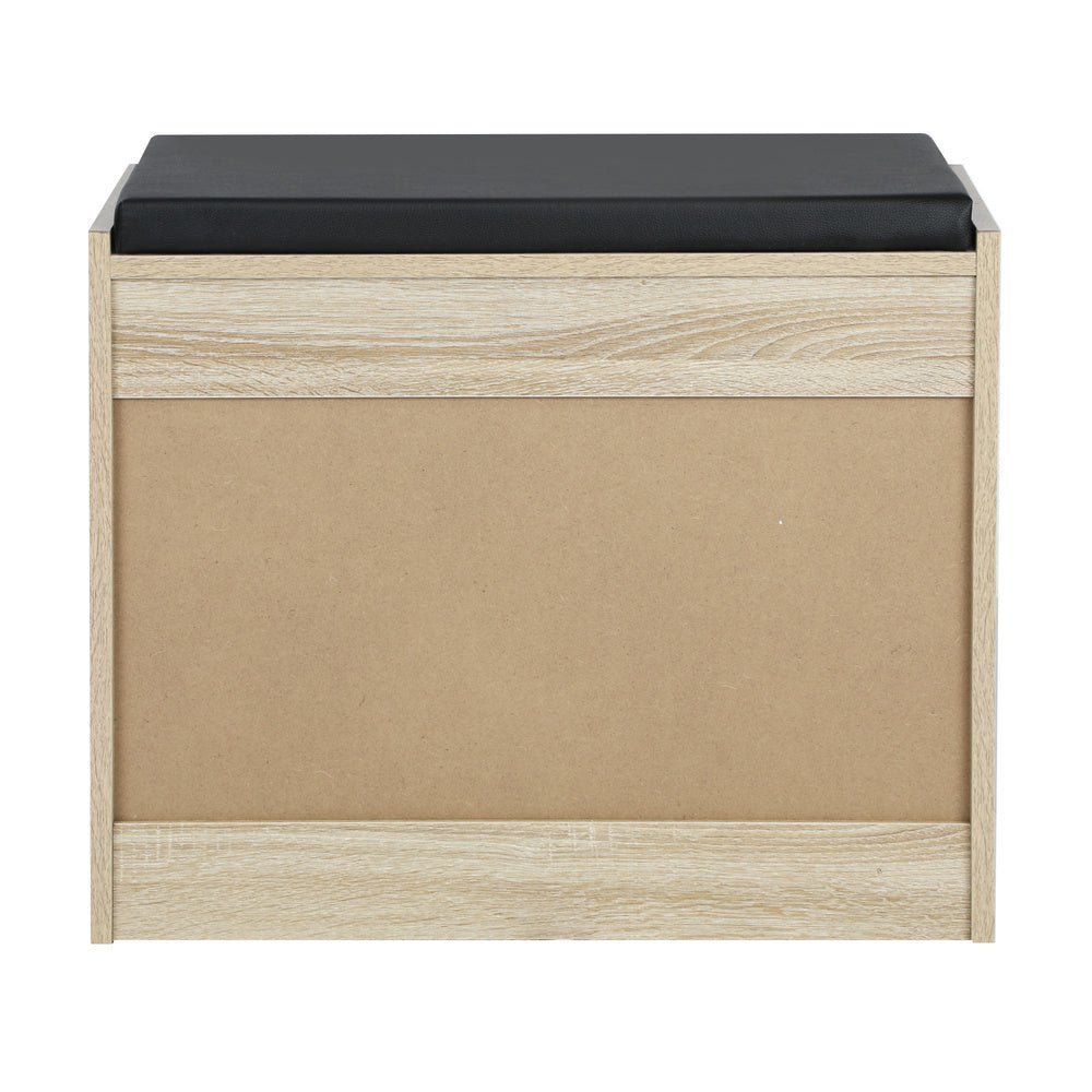 Wooden Shoe Storage Bench with PU Seat - Buy Online at Bargain Bay Australia