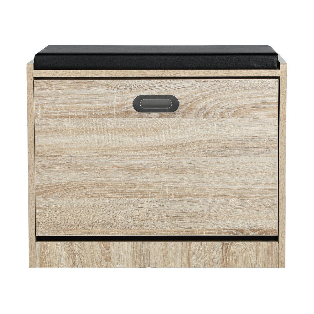 Wooden Shoe Storage Bench with PU Seat - Buy Online at Bargain Bay Australia