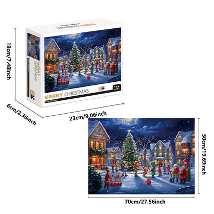 1000 - Piece Merry Christmas Jigsaw Puzzle – Family Fun & Educational Toy - Buy Online at Bargain Bay Australia