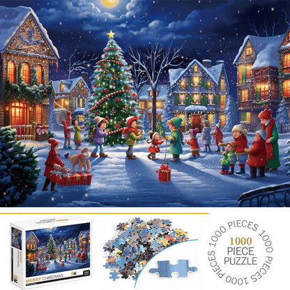 1000 - Piece Merry Christmas Jigsaw Puzzle – Family Fun & Educational Toy - Buy Online at Bargain Bay Australia