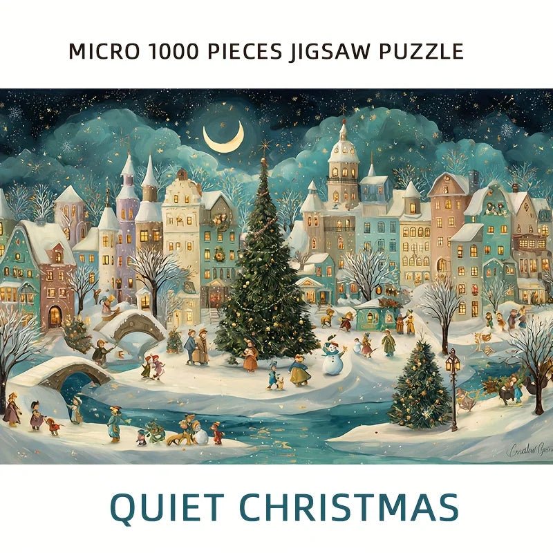 1000 - Piece Mini Christmas Jigsaw Puzzle – Cozy Winter Snow Scene - Buy Online at Bargain Bay Australia
