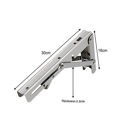 150kg Load Heavy - Duty Stainless - Steel Folding Table Bracket Shelf Bench - Buy Online at Bargain Bay Australia