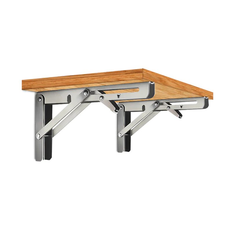 150kg Load Heavy - Duty Stainless - Steel Folding Table Bracket Shelf Bench - Buy Online at Bargain Bay Australia