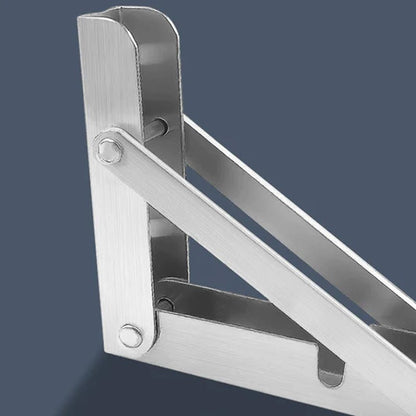 150kg Load Heavy - Duty Stainless - Steel Folding Table Bracket Shelf Bench - Buy Online at Bargain Bay Australia