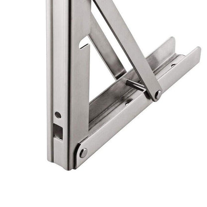 150kg Load Heavy - Duty Stainless - Steel Folding Table Bracket Shelf Bench - Buy Online at Bargain Bay Australia