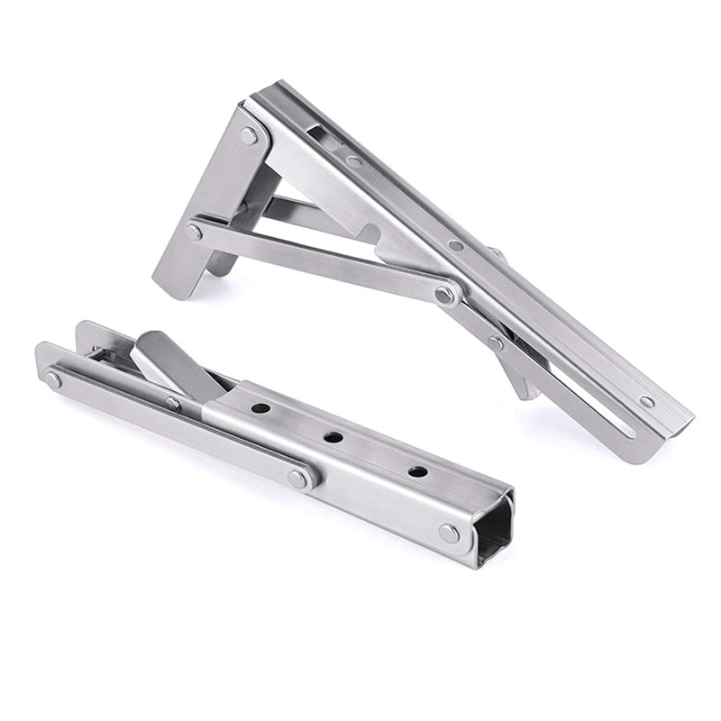150kg Load Heavy - Duty Stainless - Steel Folding Table Bracket Shelf Bench - Buy Online at Bargain Bay Australia