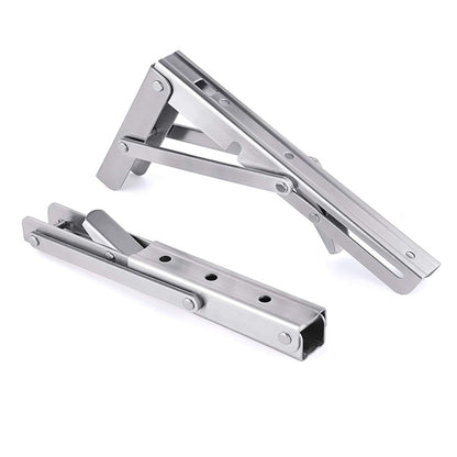 150kg Load Heavy - Duty Stainless - Steel Folding Table Bracket Shelf Bench - Buy Online at Bargain Bay Australia