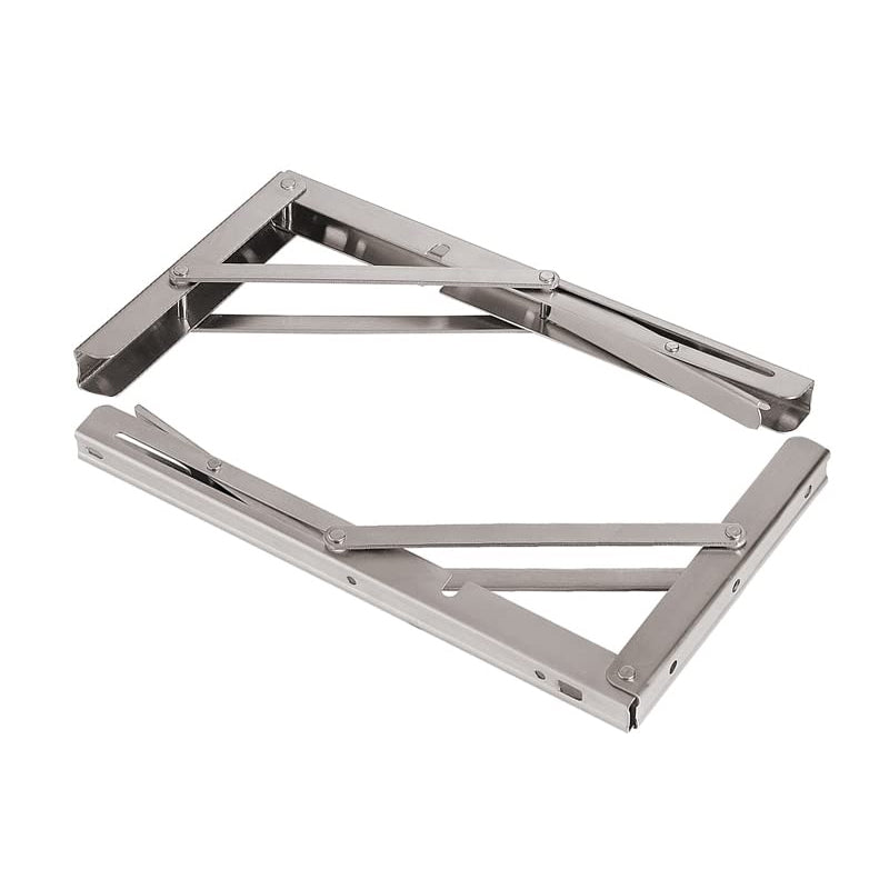 150kg Load Heavy - Duty Stainless - Steel Folding Table Bracket Shelf Bench - Buy Online at Bargain Bay Australia