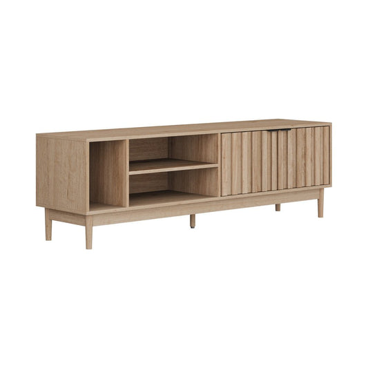 160cm Natural TV Cabinet Entertainment Unit Stand - Buy Online at Bargain Bay Australia