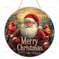 2D Santa Claus Wooden Sign – Christmas Wall & Door Decoration