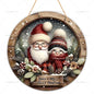 2D Santa Claus Wooden Sign – Christmas Wall & Door Decoration