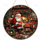 2D Santa Claus Wooden Sign – Christmas Wall & Door Decoration
