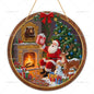 2D Santa Claus Wooden Sign – Christmas Wall & Door Decoration
