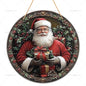 2D Santa Claus Wooden Sign – Christmas Wall & Door Decoration