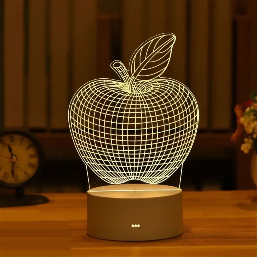 3D Acrylic Neon Love Lamp – USB LED Night Light - Buy Online at Bargain Bay Australia