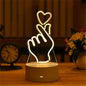 3D Acrylic Neon Love Lamp – USB LED Night Light - Buy Online at Bargain Bay Australia