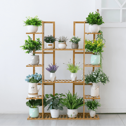9 Tier Extra Large Bamboo Plant Stand - Buy Online at Bargain Bay Australia