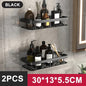 Aluminum Alloy Bathroom & Kitchen Shelf – No-Drill Shampoo & Storage Rack