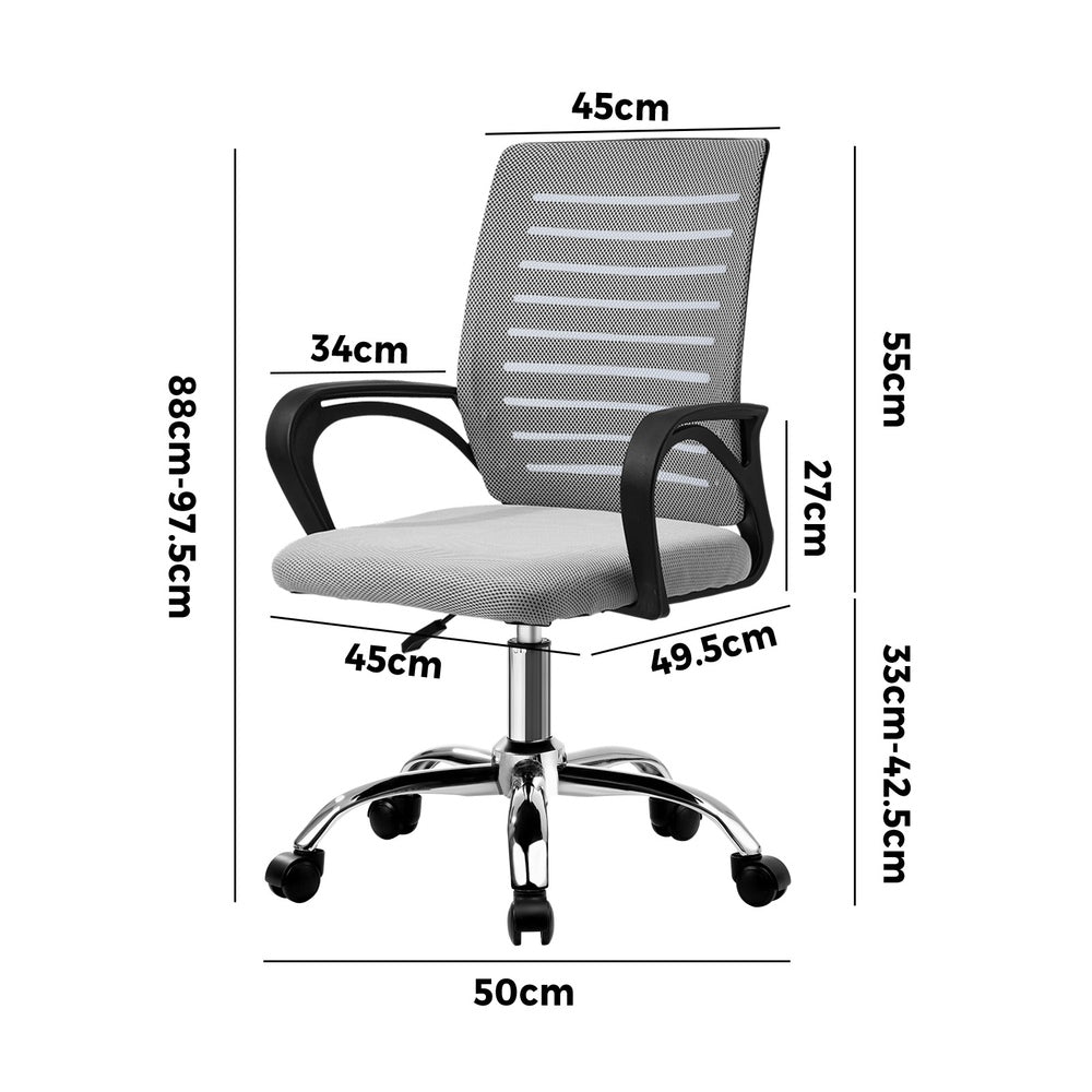 Black and Grey Mesh Office Chair with Breathable Backrest - Buy Online at Bargain Bay Australia