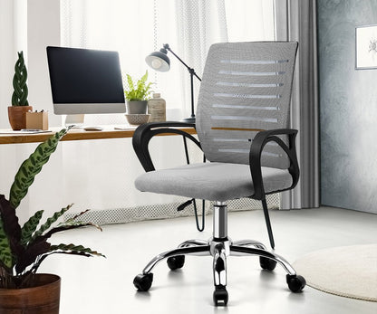 Black and Grey Mesh Office Chair with Breathable Backrest - Buy Online at Bargain Bay Australia