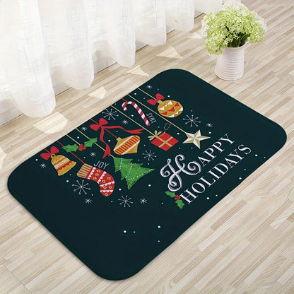 Cartoon Gingerbread Man Christmas Floor Mat – Non - Slip Kitchen & Entry Rug - Buy Online at Bargain Bay Australia