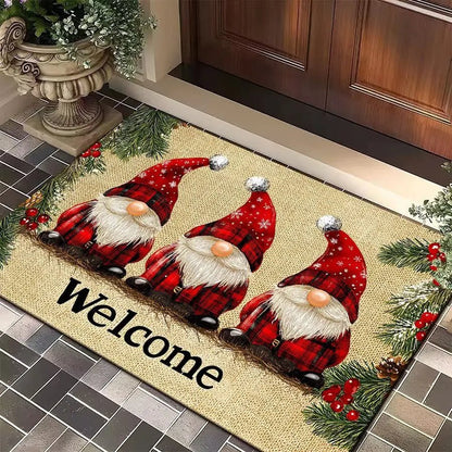 Cartoon Gingerbread Man Christmas Floor Mat – Non - Slip Kitchen & Entry Rug - Buy Online at Bargain Bay Australia