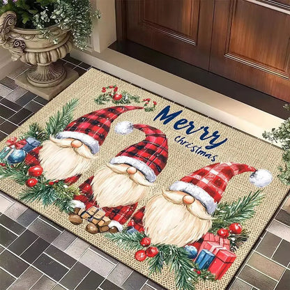 Cartoon Gingerbread Man Christmas Floor Mat – Non - Slip Kitchen & Entry Rug - Buy Online at Bargain Bay Australia