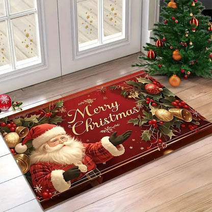 Cartoon Gingerbread Man Christmas Floor Mat – Non - Slip Kitchen & Entry Rug - Buy Online at Bargain Bay Australia