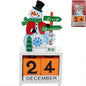 Christmas Countdown Calendar Ornament – Adjustable Desk & Bookshelf Decor