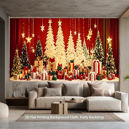 Christmas Light-Up Scene Decoration – Holiday Tree & Gift Display