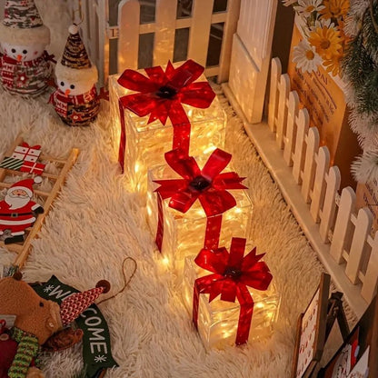 Christmas Luminous Decorative Light Sets – Detachable Gift Box & Fixtures