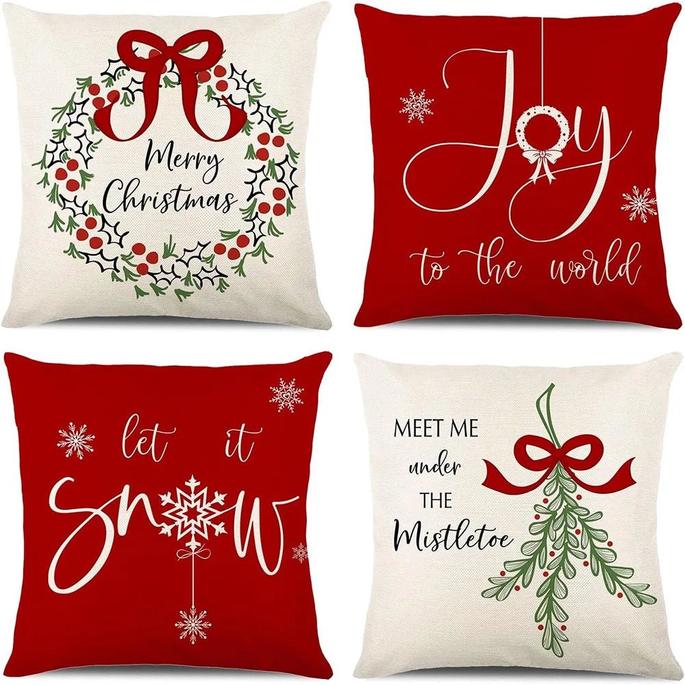 Christmas Pillow Covers – Merry Christmas & Holiday Quotes