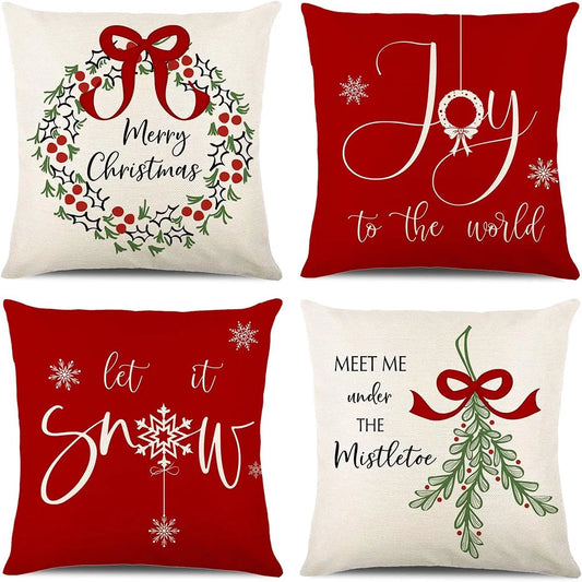 Christmas Pillow Covers – Merry Christmas & Holiday Quotes