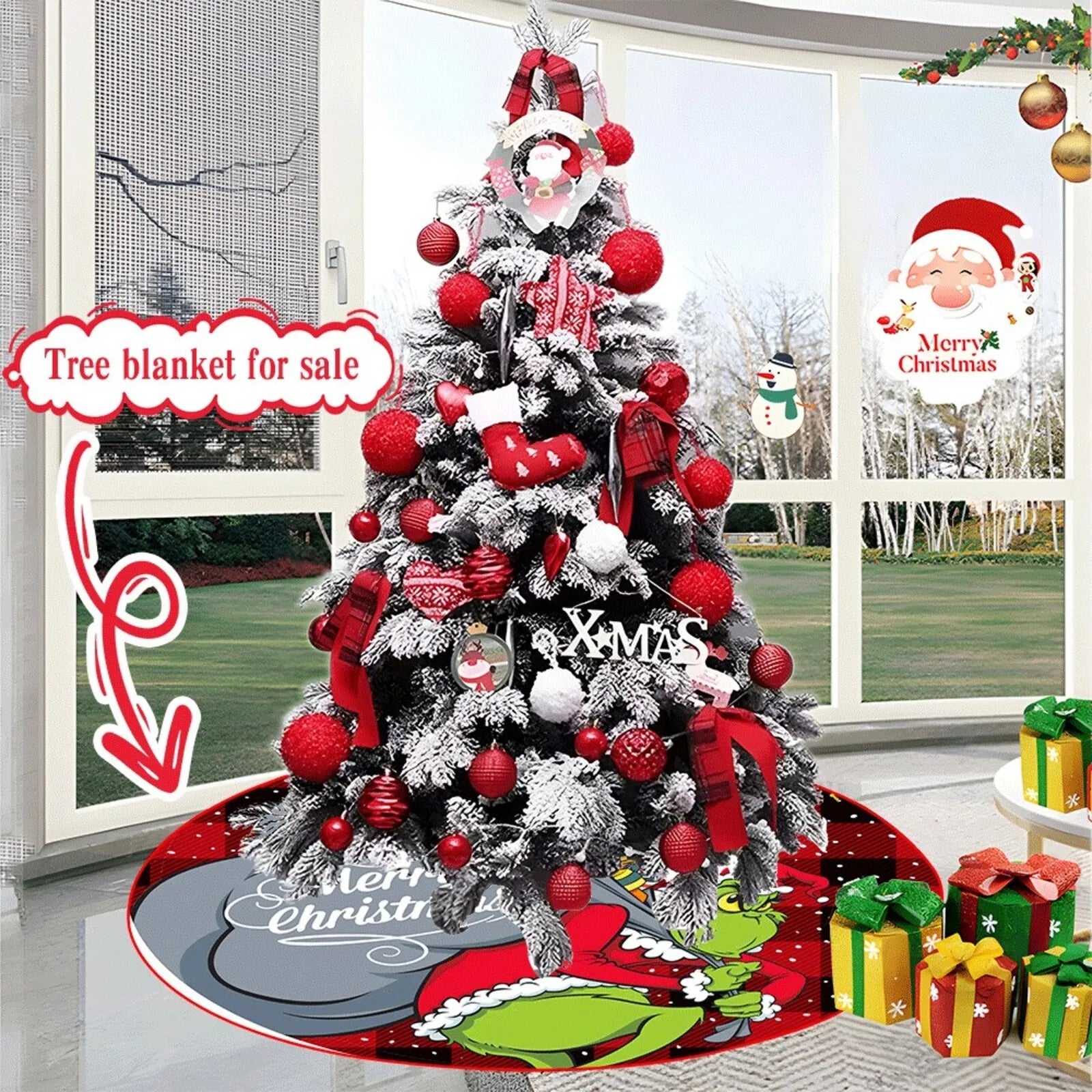 Christmas Tree Skirt – Festive Holiday Tree Decoration - Buy Online at Bargain Bay Australia