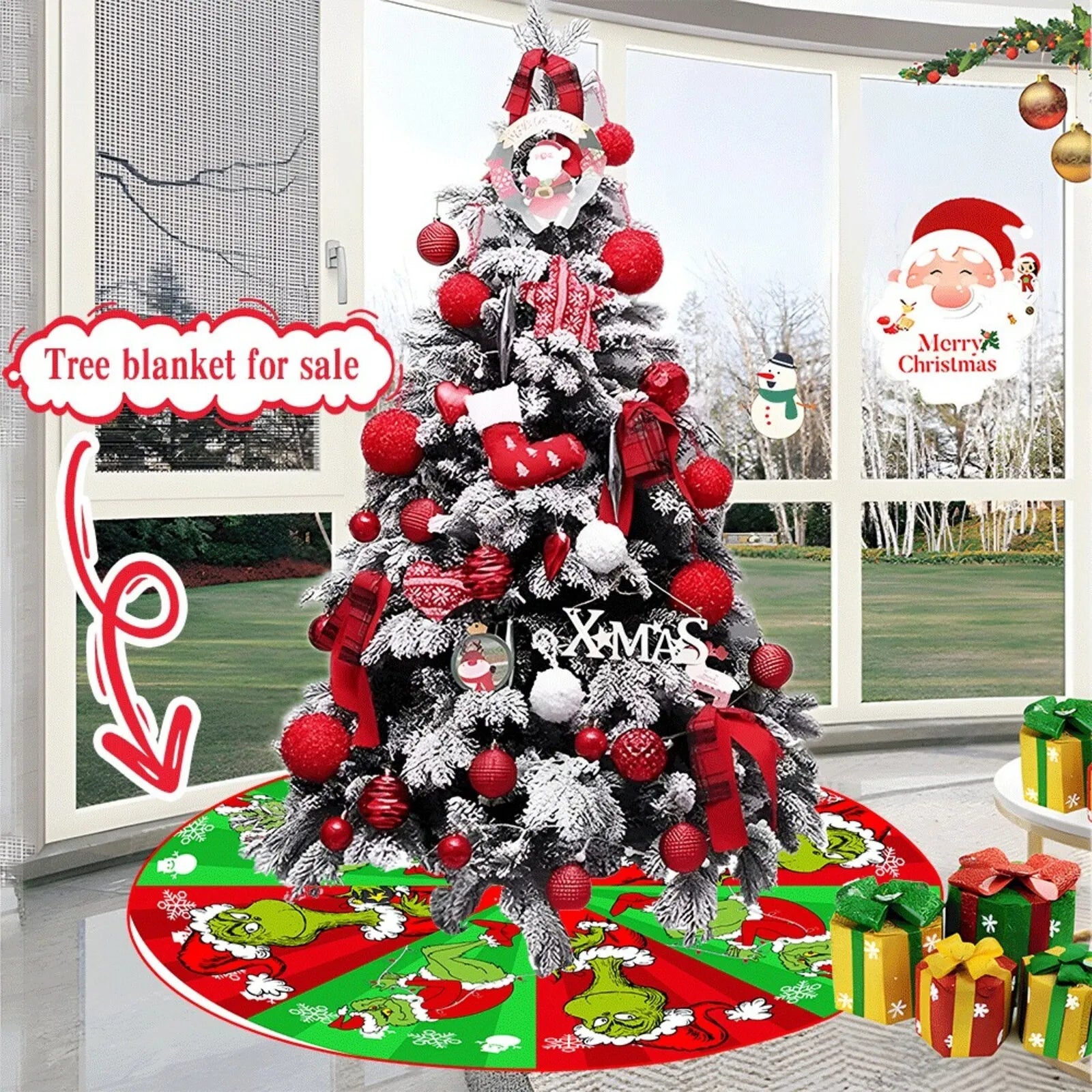 Christmas Tree Skirt – Festive Holiday Tree Decoration - Buy Online at Bargain Bay Australia