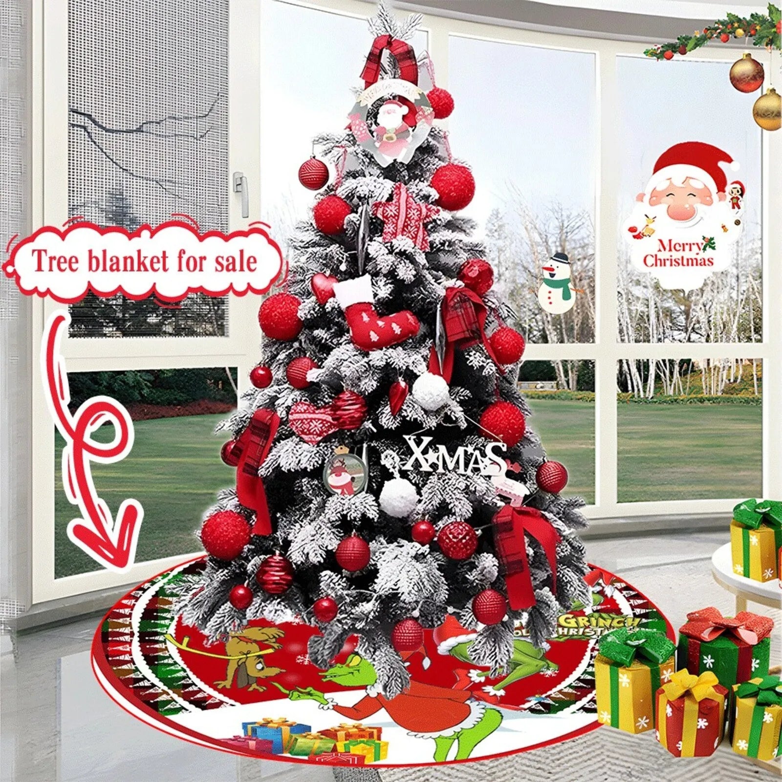 Christmas Tree Skirt – Festive Holiday Tree Decoration - Buy Online at Bargain Bay Australia