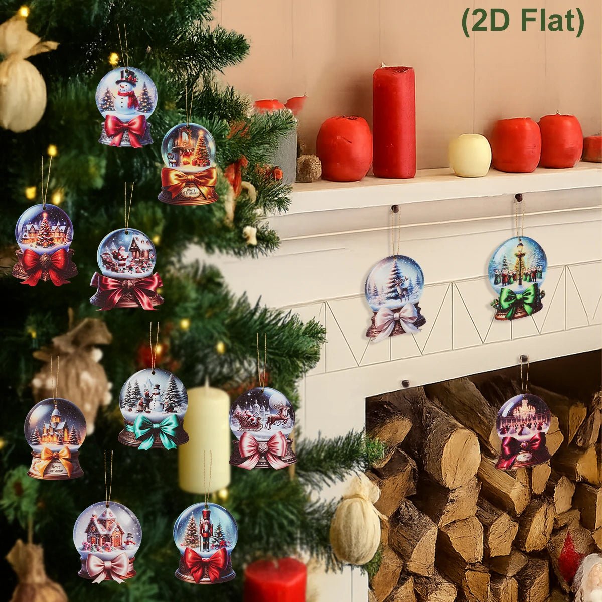 Christmas Wooden Hanging Ornaments – Happy 2026 Santa Claus Décor - Buy Online at Bargain Bay Australia