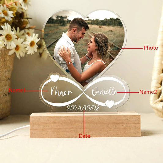 Custom Photo Acrylic Love Frame – Personalized Anniversary Gift - Buy Online at Bargain Bay Australia
