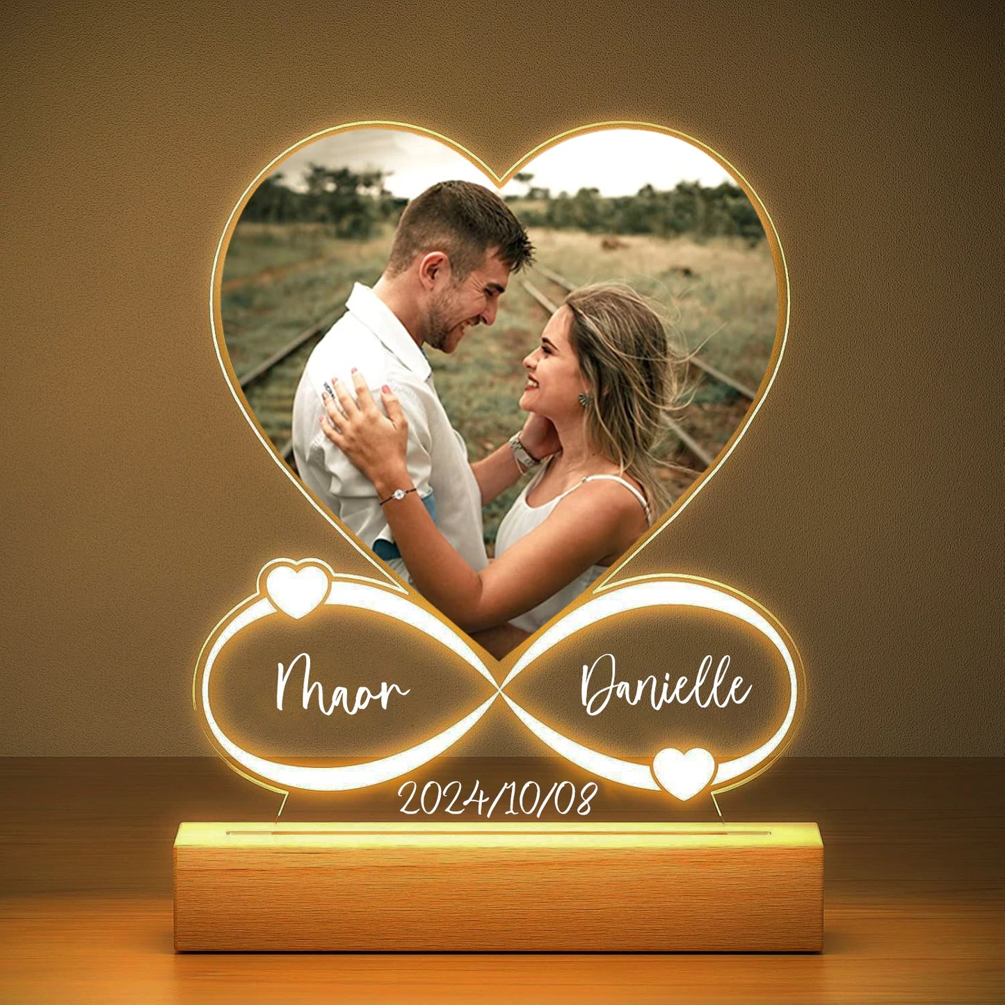Custom Photo Acrylic Love Frame – Personalized Anniversary Gift - Buy Online at Bargain Bay Australia