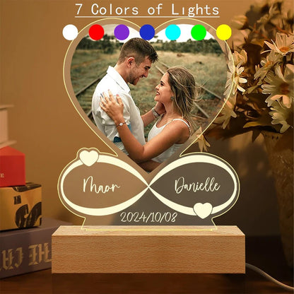 Custom Photo Acrylic Love Frame – Personalized Anniversary Gift - Buy Online at Bargain Bay Australia