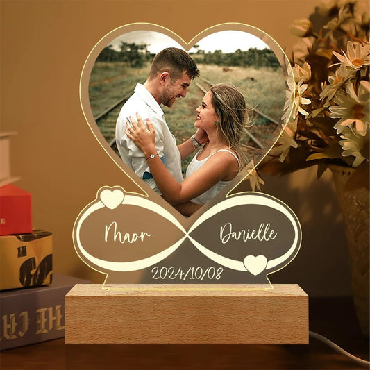 Custom Photo Acrylic Love Frame – Personalized Anniversary Gift - Buy Online at Bargain Bay Australia
