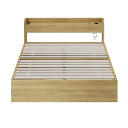 Double Bed Frame with Two Drawers and Charging Ports - Buy Online at Bargain Bay Australia