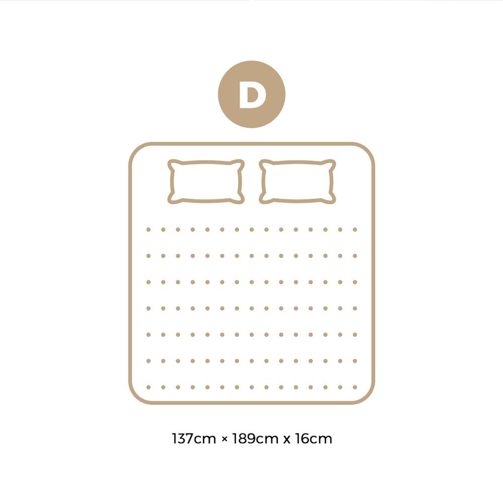 Double Mattress Bonnell Spring Boucle 16cm - Buy Online at Bargain Bay Australia