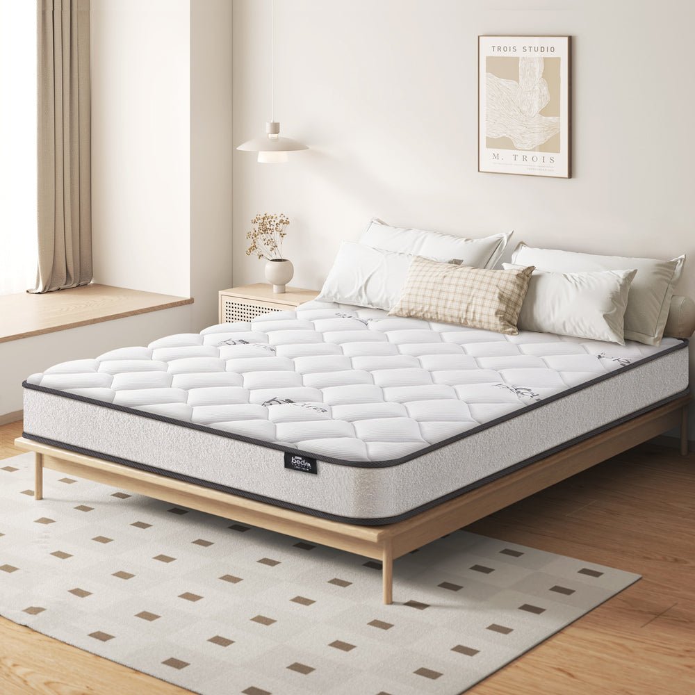 Double Mattress Bonnell Spring Boucle 16cm - Buy Online at Bargain Bay Australia